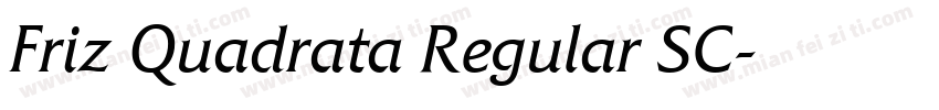 Friz Quadrata Regular SC字体转换